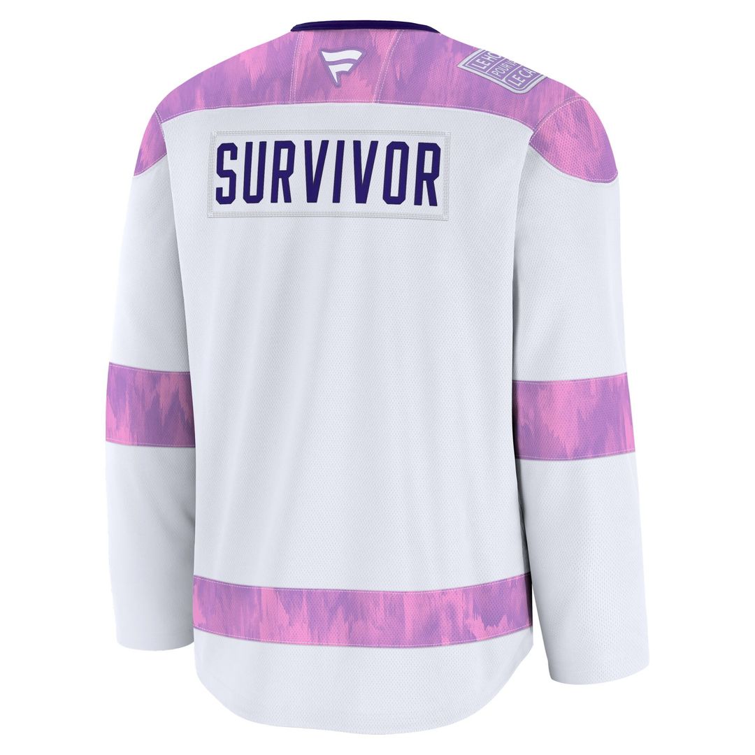 Toronto Maple Leafs Fanatics Hockey Fights Cancer Survivor Practice Jersey - White