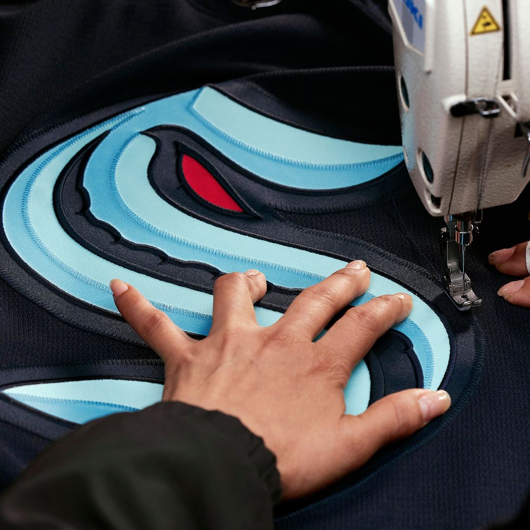 Seattle Kraken Fanatics Home Authentic Pro Jersey - Deep Sea Blue