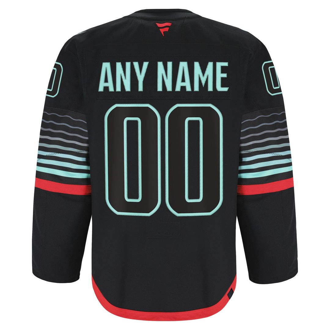 Seattle Kraken Fanatics Home Authentic Pro Custom Jersey - Navy