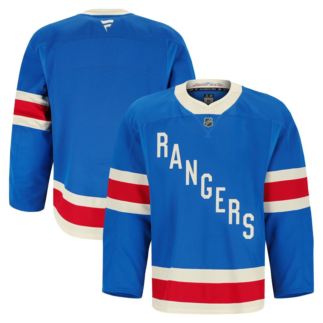 New York Rangers Fanatics Home Authentic Pro Jersey - Royal