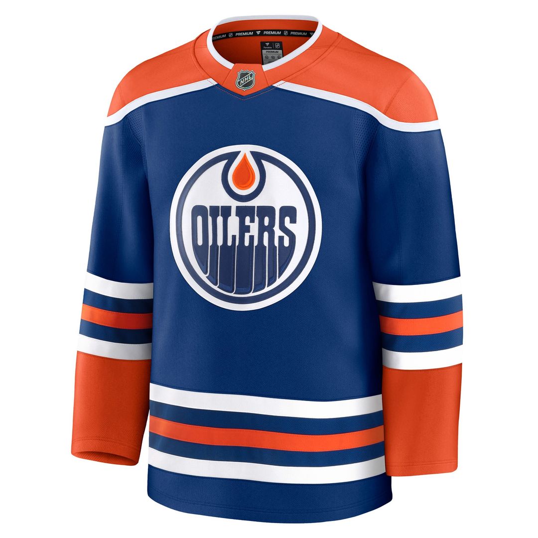 Edmonton Oilers Fanatics Home Premium Jersey - Royal