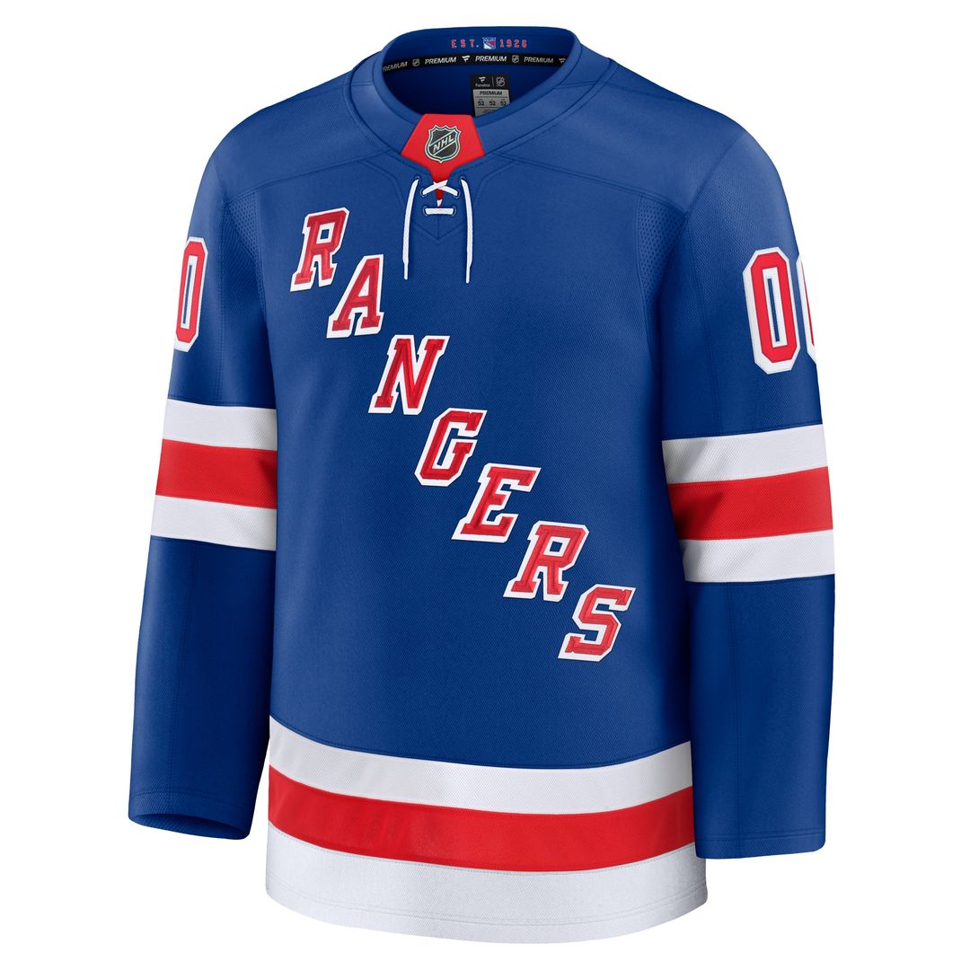 New York Rangers Fanatics Centennial Premium Custom Jersey - Blue