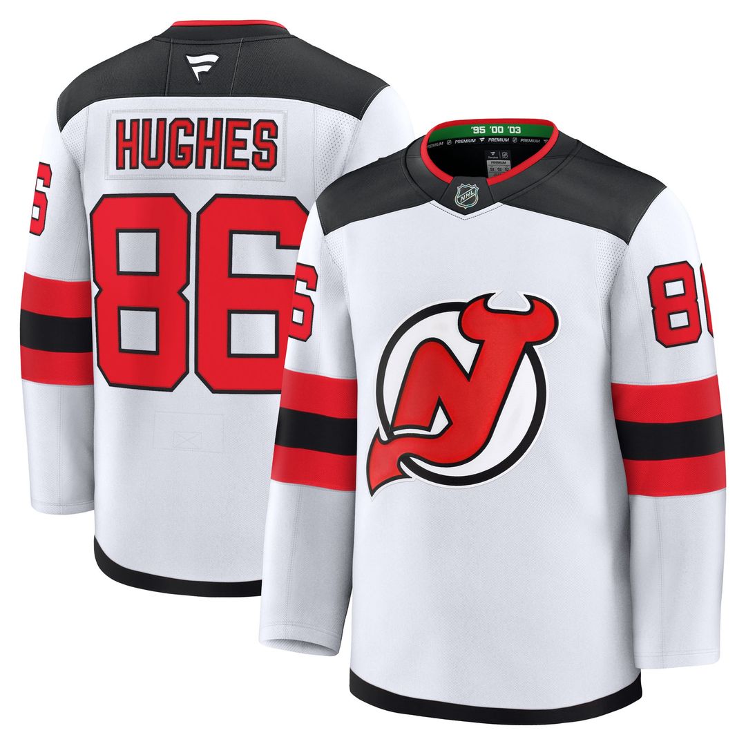 Jack Hughes New Jersey Devils Fanatics Home Premium Jersey - Red