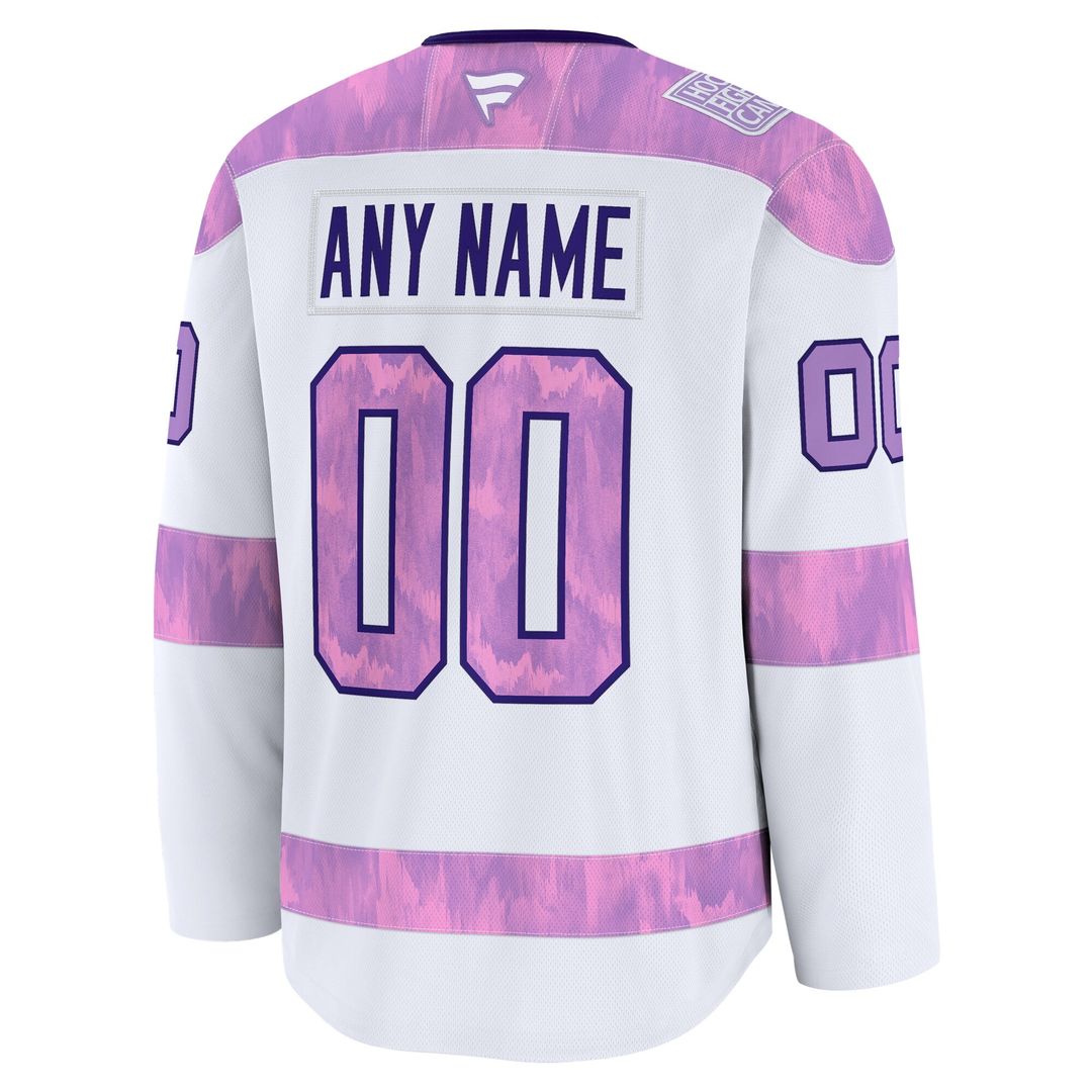 Toronto Maple Leafs Fanatics 2024 Hockey Fights Cancer Custom Practice Jersey - White