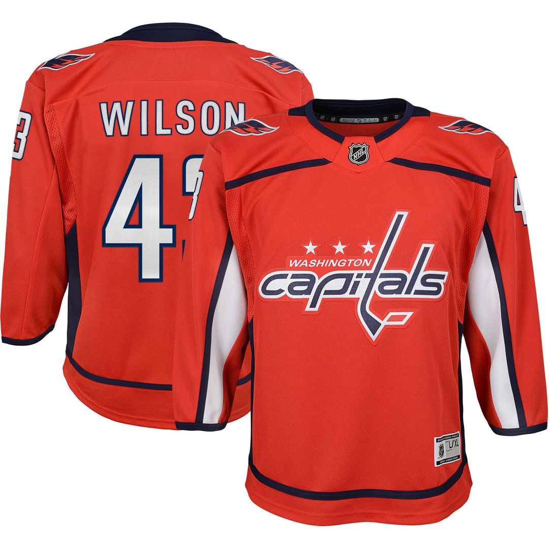 Tom Wilson Washington Capitals Youth 2020/21 Alternate Premier Player Jersey - Navy