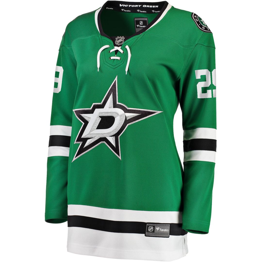 Jake Oettinger Dallas Stars Fanatics Women's Home Breakaway Player Jersey - Kelly Green