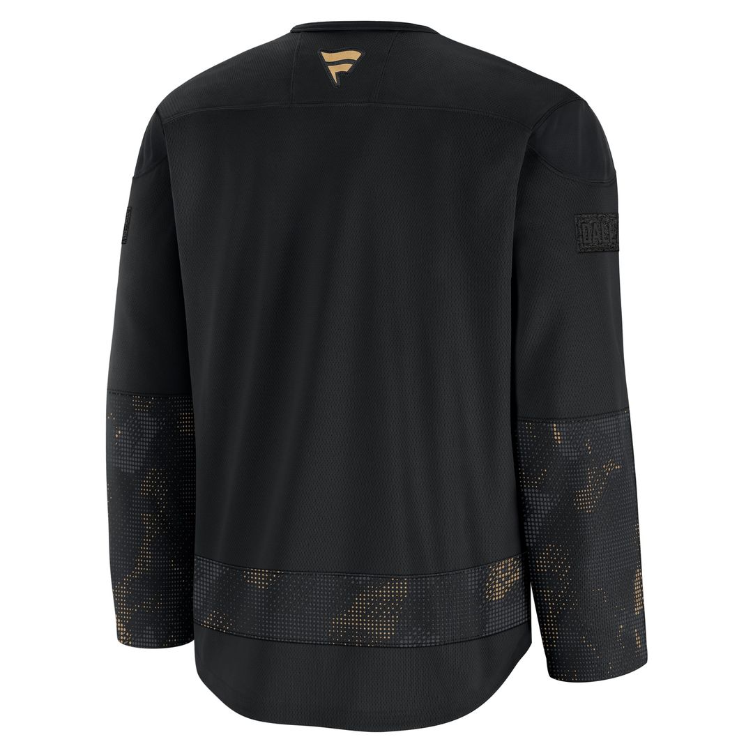 Dallas Stars Fanatics 2024 Military Appreciation Practice Jersey - Black