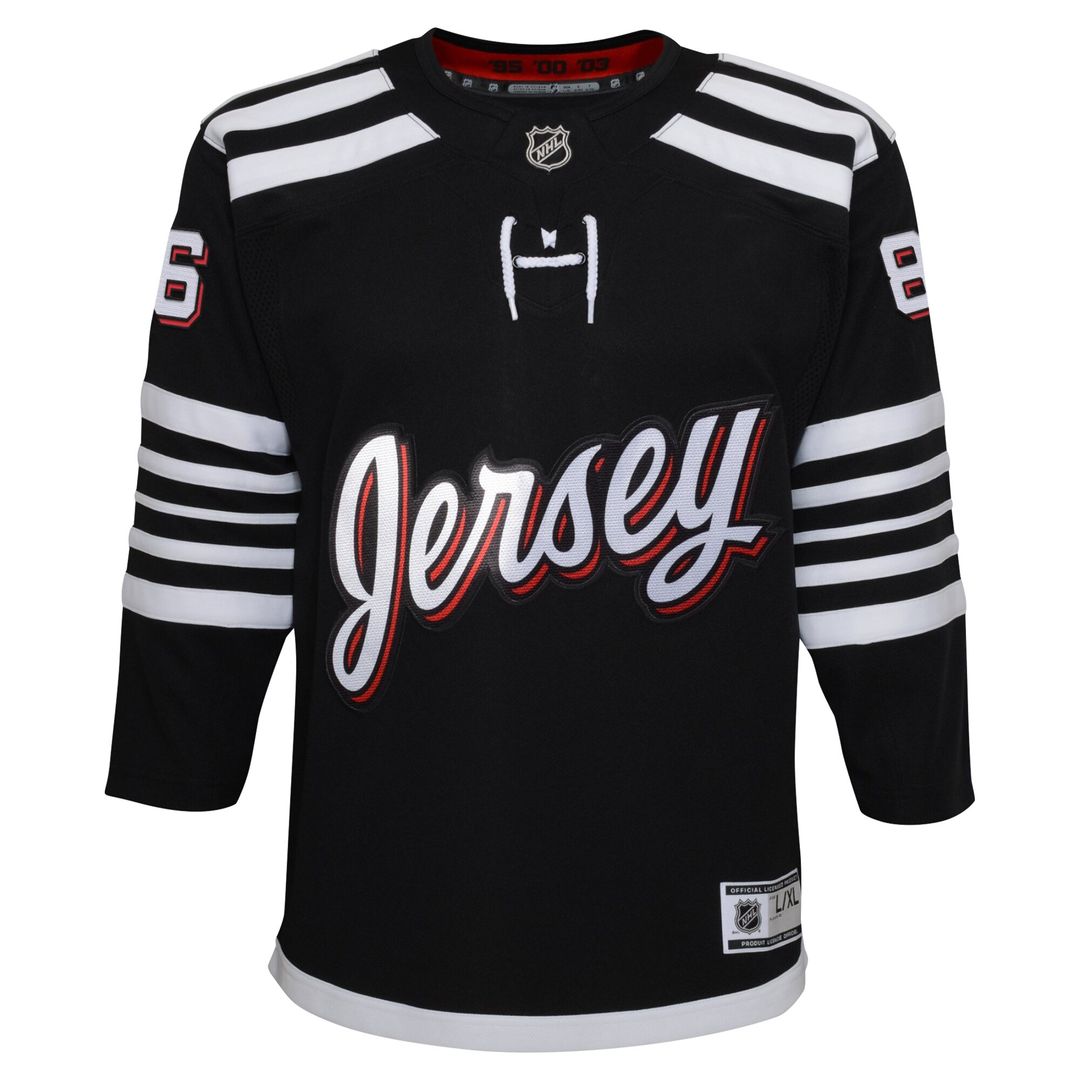 Jack Hughes New Jersey Devils Youth Home Premier Player Jersey - Red