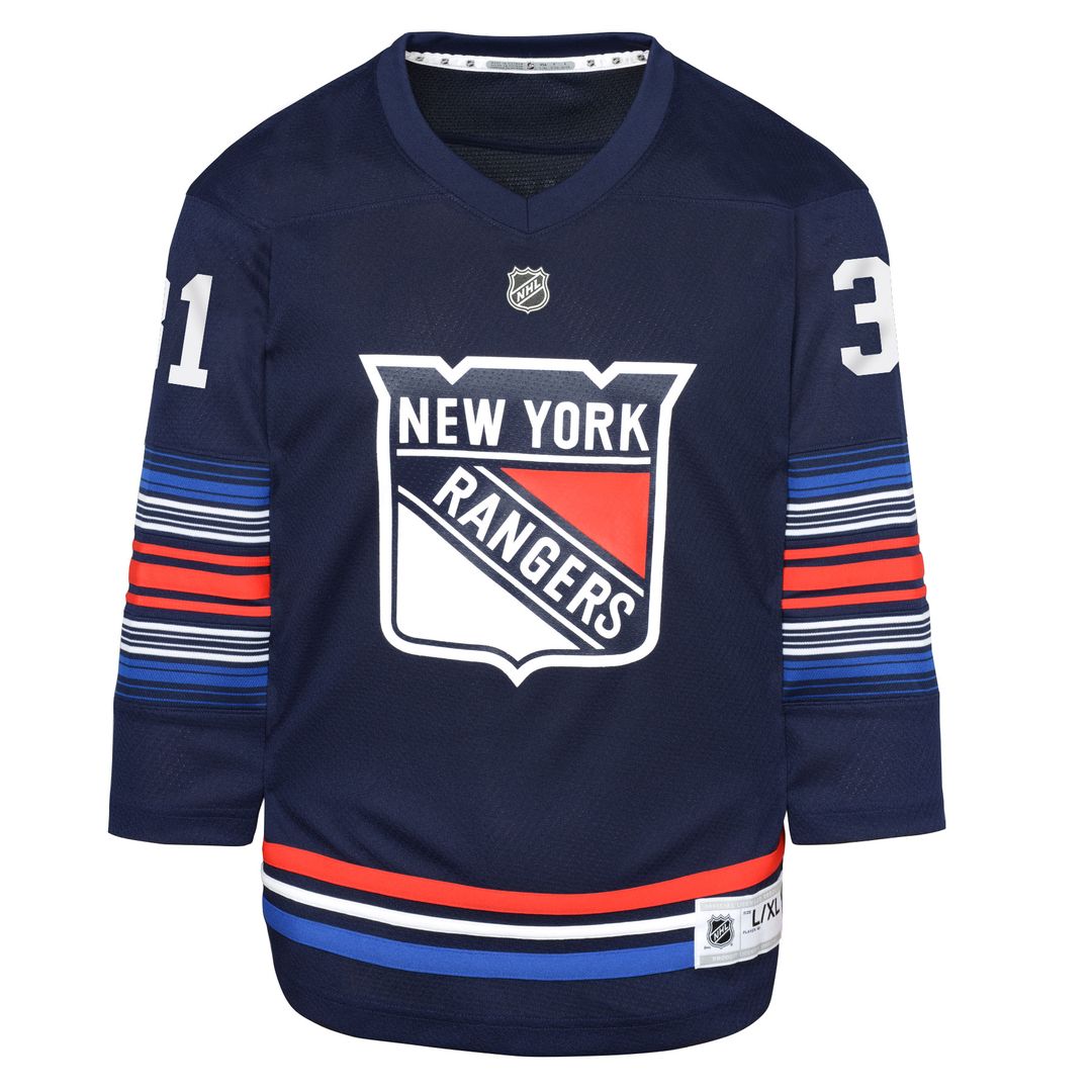 Igor Shesterkin New York Rangers Youth Home Replica Player Jersey - Blue