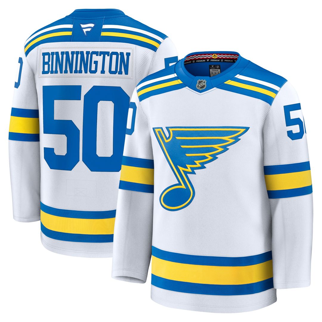 Jordan Binnington St. Louis Blues Fanatics Home Premium Player Jersey - Blue