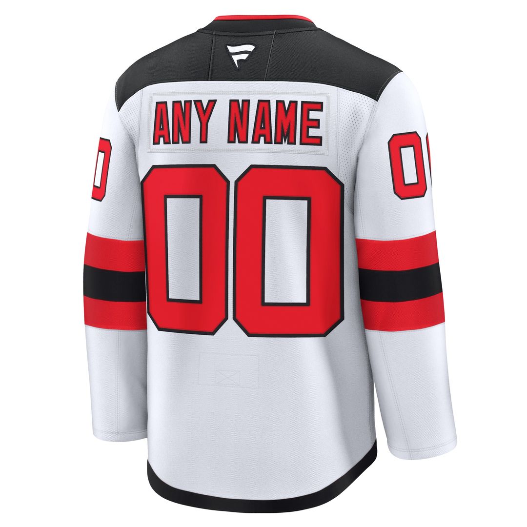 New Jersey Devils Fanatics Home Premium Custom Jersey - Red