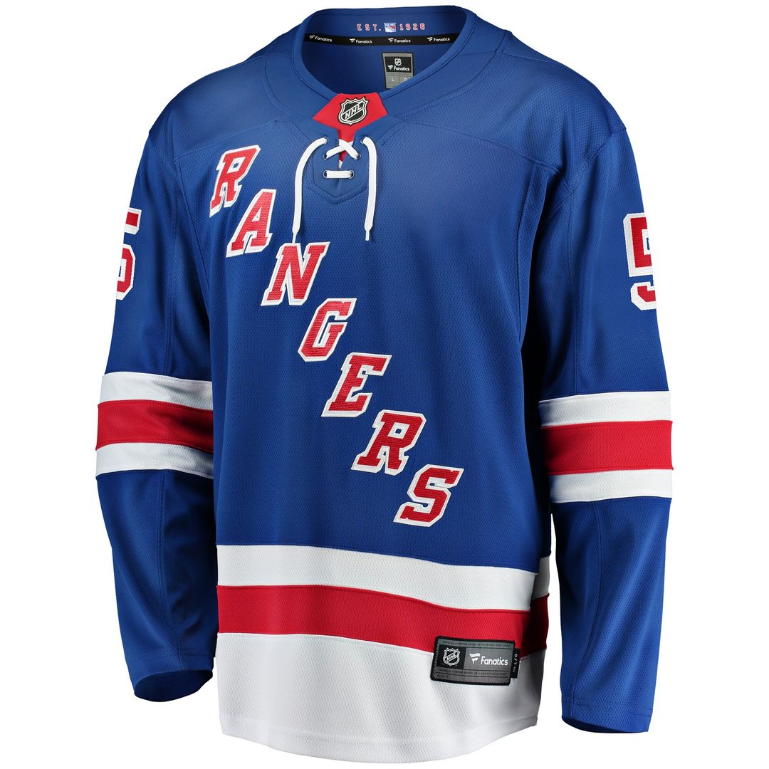 Chad Ruhwedel New York Rangers Fanatics Home Premier Breakaway Player Jersey - Blue