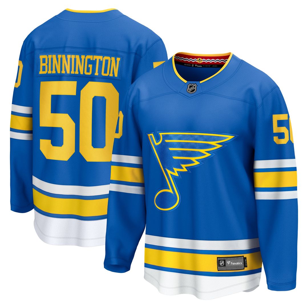 Jordan Binnington St. Louis Blues Fanatics Away Breakaway Player Jersey - White