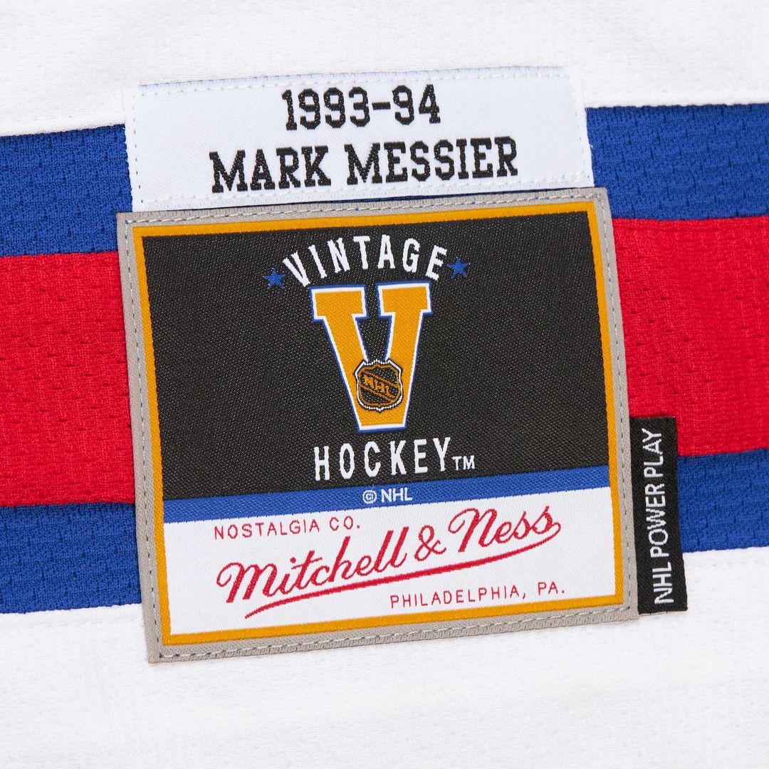 Mark Messier New York Rangers 1993-94 Power Play Jersey - White