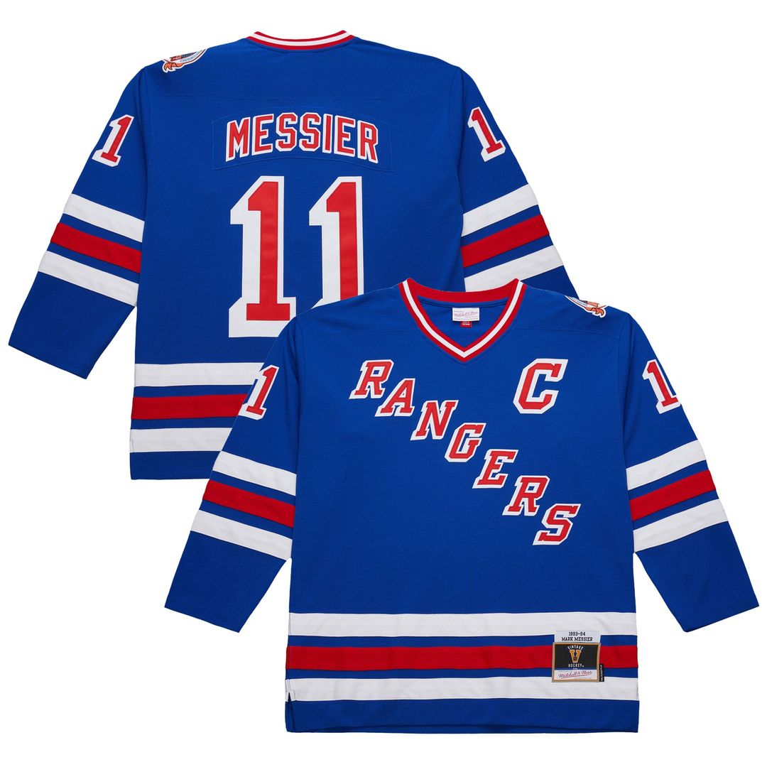 Mark Messier New York Rangers 1993-94 Power Play Jersey - White
