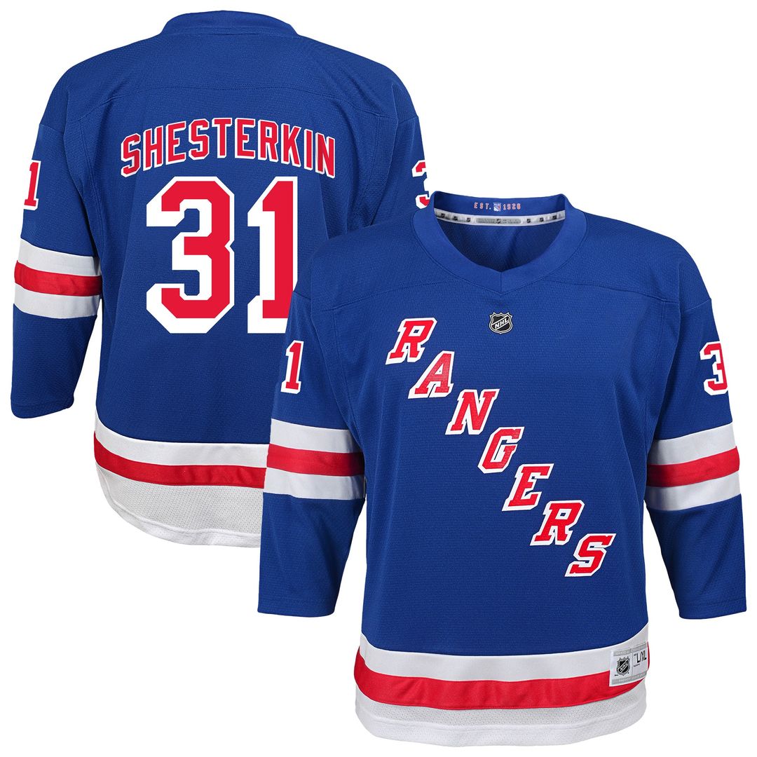 Igor Shesterkin New York Rangers Youth Alternate Replica Player Jersey - Navy
