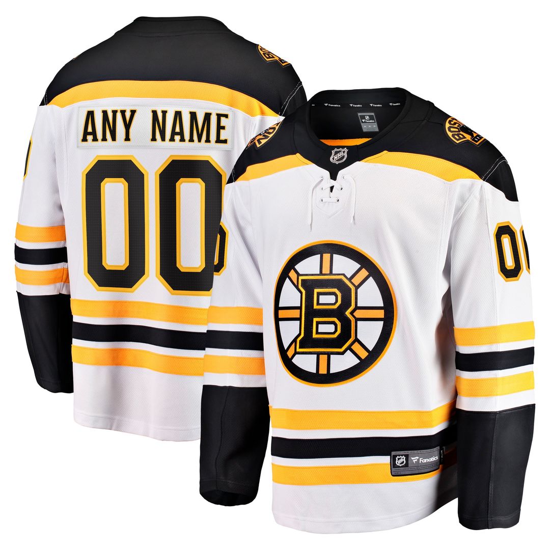 Boston Bruins Fanatics Home Breakaway Custom Jersey - Black