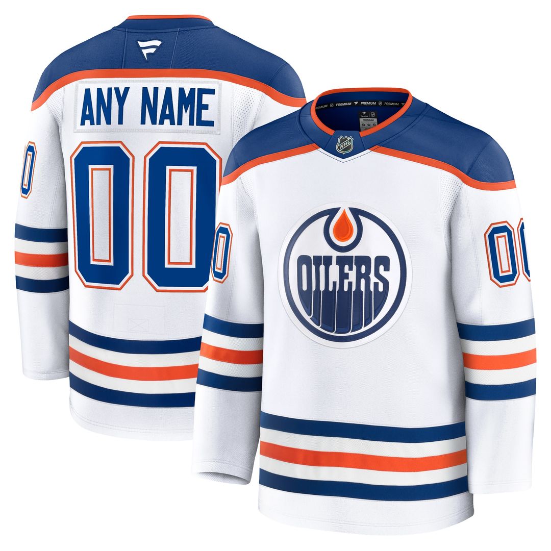 Edmonton Oilers Fanatics Alternate Premium Custom Jersey - Light Beige