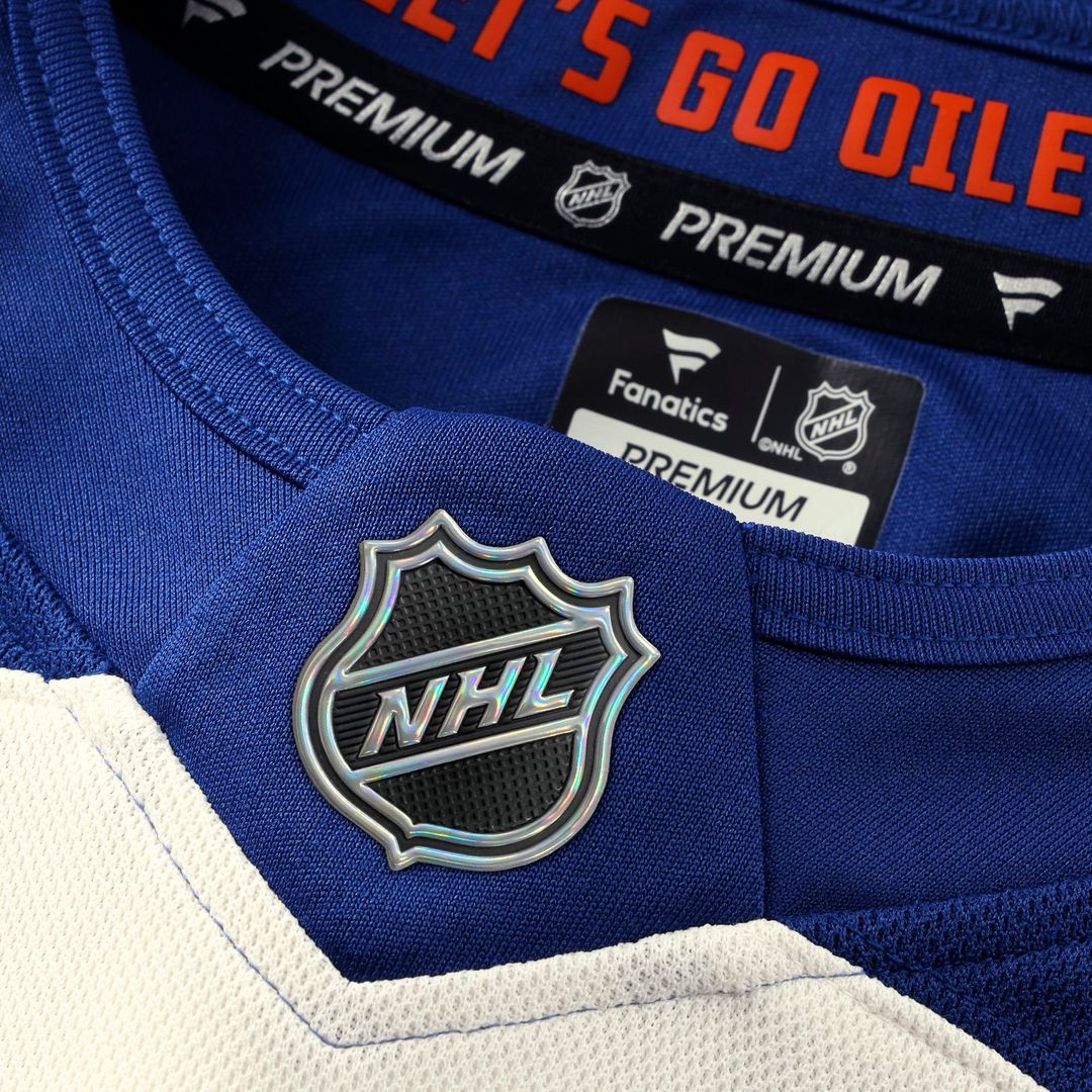 Edmonton Oilers Fanatics Alternate Premium Custom Jersey - Light Beige