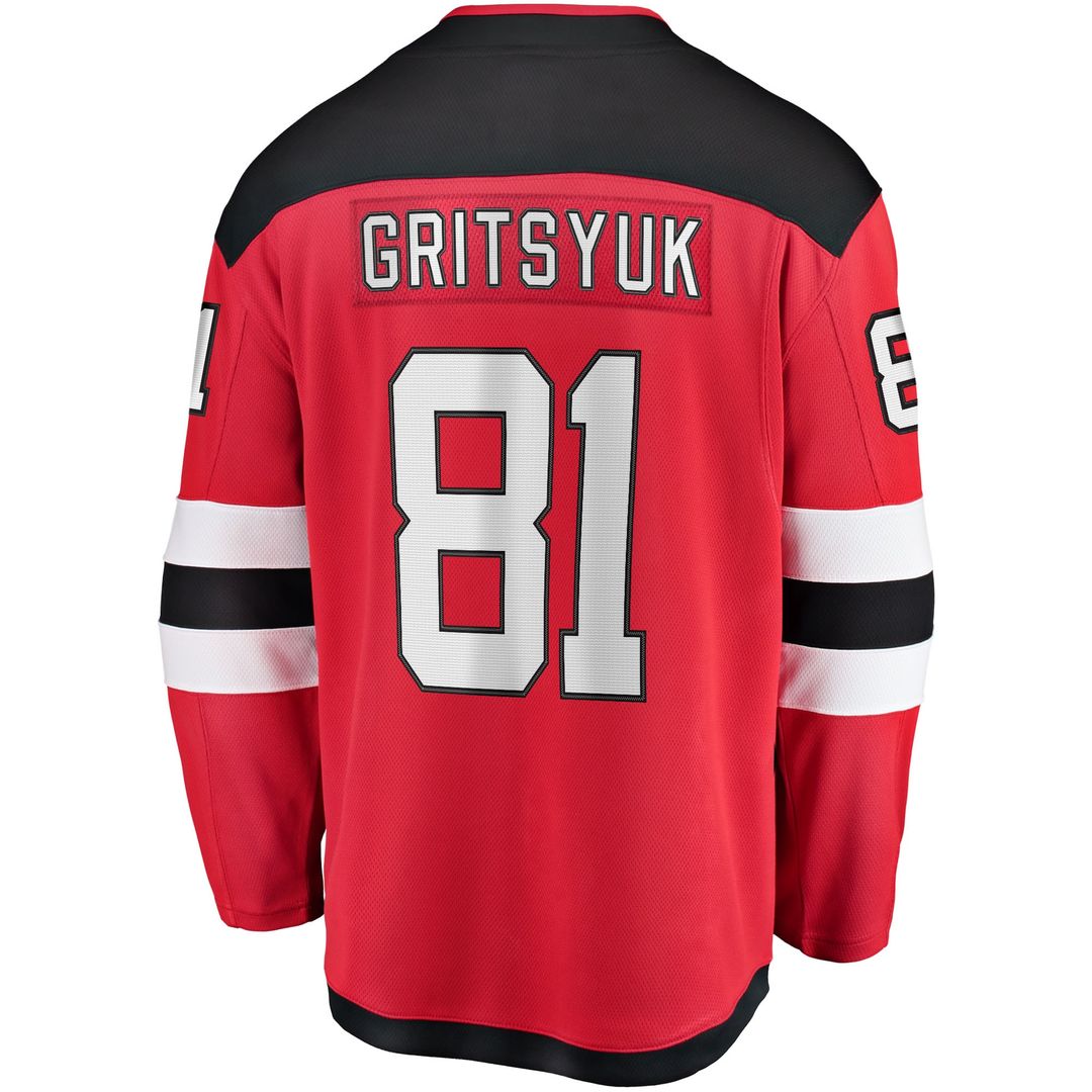 Arseny Gritsyuk New Jersey Devils Fanatics Home Breakaway Jersey - Red